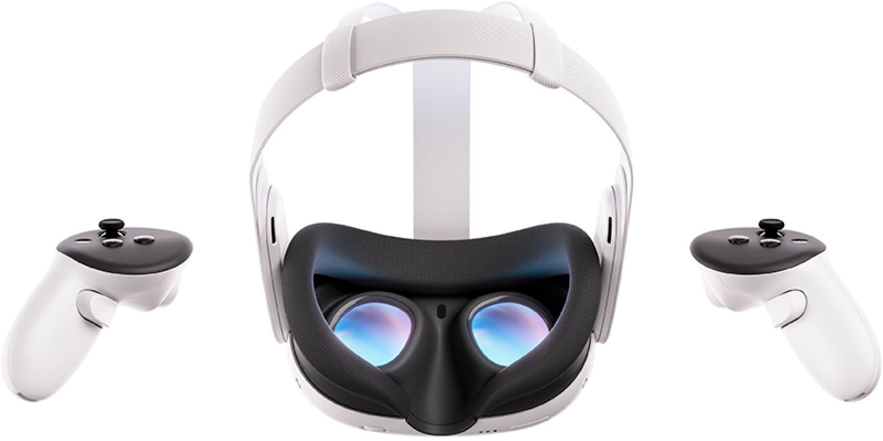 Left. Meta - Quest 3 Breakthrough Mixed Reality - 512GB (Refurbished) - White.