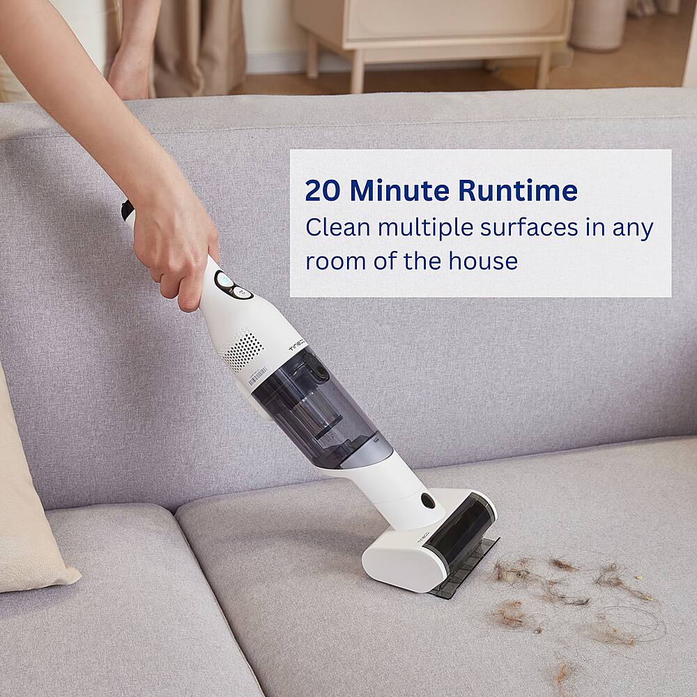 20 Minute Runtime: Clean multiple surfaces in any room of the house.