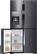 Alt View 12. Samsung - 22.5 cu. ft. 4-Door Flex French Door Counter Depth Refrigerator with Convertible Zone - Black stainless steel.