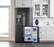Alt View 19. Samsung - 22.5 cu. ft. 4-Door Flex French Door Counter Depth Refrigerator with Convertible Zone - Black stainless steel.