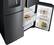 Alt View 3. Samsung - 22.5 cu. ft. 4-Door Flex French Door Counter Depth Refrigerator with Convertible Zone - Black stainless steel.