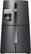Alt View 5. Samsung - 22.5 cu. ft. 4-Door Flex French Door Counter Depth Refrigerator with Convertible Zone - Black stainless steel.