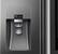 Alt View 4. Samsung - Family Hub 22.08 Cu. Ft. Counter-Depth 4-Door Flex Smart French Door Refrigerator - Black stainless steel.