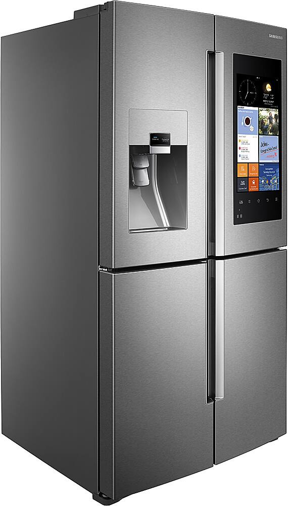 Alt View 15. Samsung - Family Hub 27.9 Cu. Ft. 4-Door Flex Smart French Door Refrigerator - Stainless steel.