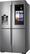 Left. Samsung - Family Hub 27.9 Cu. Ft. 4-Door Flex Smart French Door Refrigerator - Stainless steel.