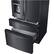 Alt View 4. Samsung - 24.73 Cu. Ft. 4-Door Flex French Door Fingerprint Resistant Refrigerator - Black stainless steel.