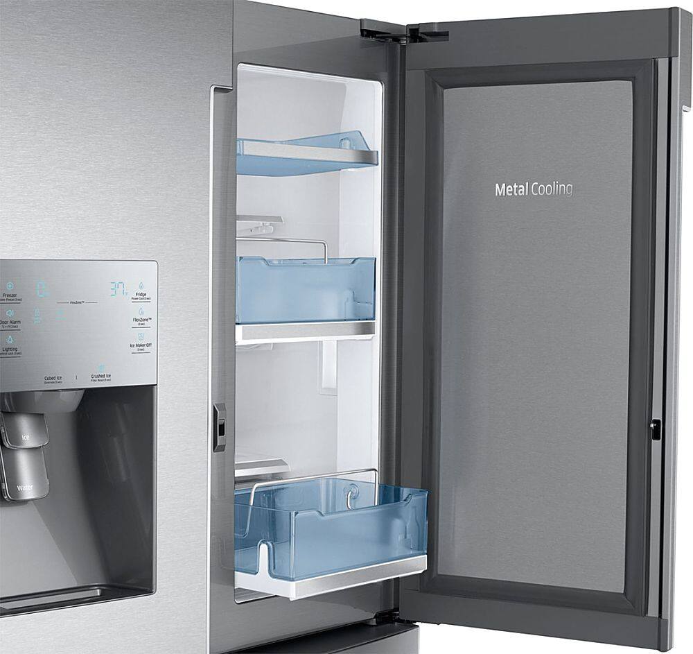 Alt View 13. Samsung - 27.8 cu. ft. 4-Door Flex French Door Refrigerator with Food ShowCase - Stainless steel.