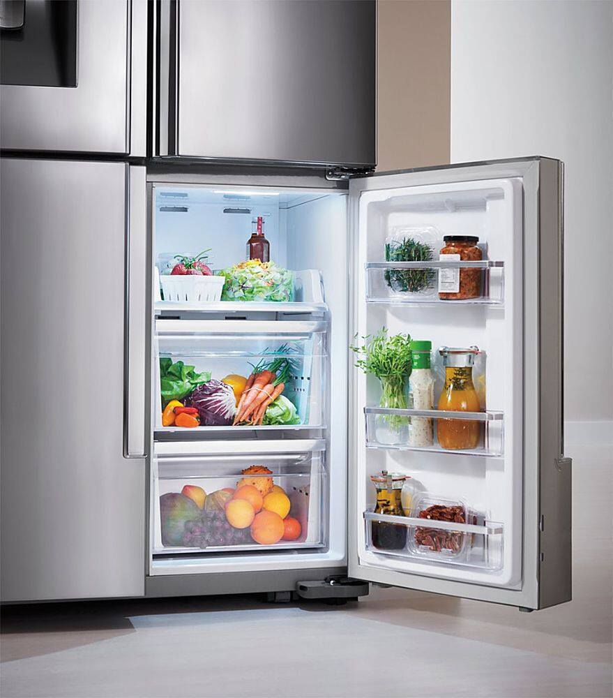 Alt View 15. Samsung - 27.8 cu. ft. 4-Door Flex French Door Refrigerator with Food ShowCase - Stainless steel.
