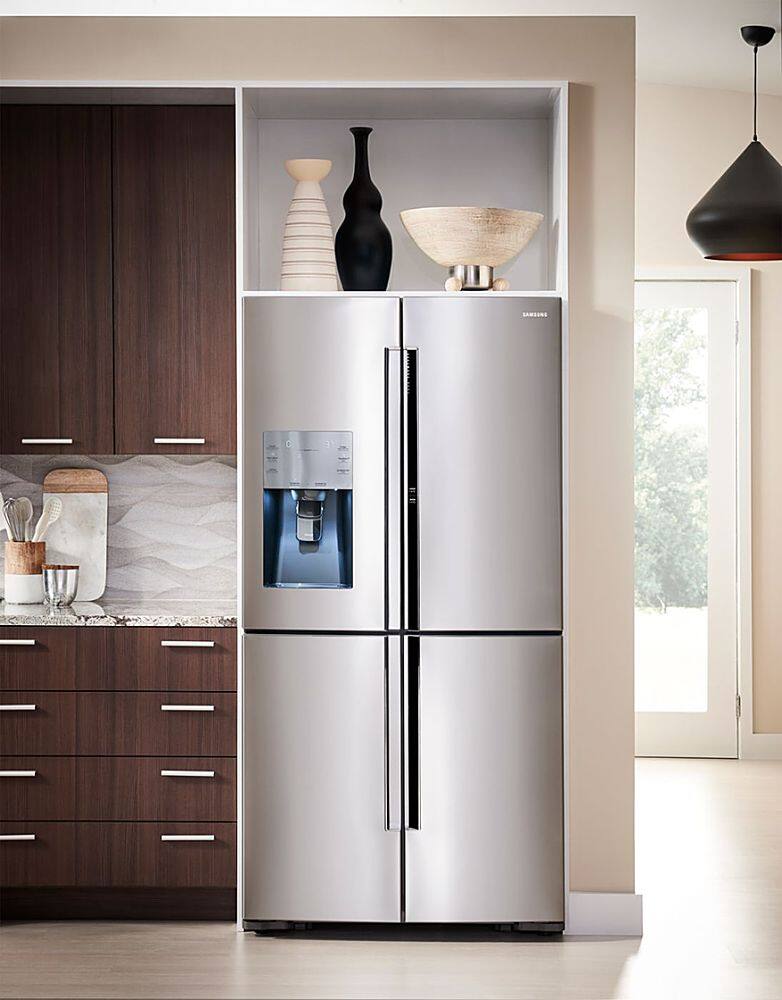 Alt View 18. Samsung - 27.8 cu. ft. 4-Door Flex French Door Refrigerator with Food ShowCase - Stainless steel.
