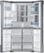 Alt View 2. Samsung - 22.1 Cu. Ft. 4-Door Flex French Door Counter-Depth Fingerprint Resistant Refrigerator with Food ShowCase - Stainless steel.