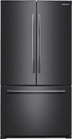 Samsung - 25.5 Cu. Ft. French Door Fingerprint Resistant Refrigerator - Black Stainless Steel - Front_Zoom