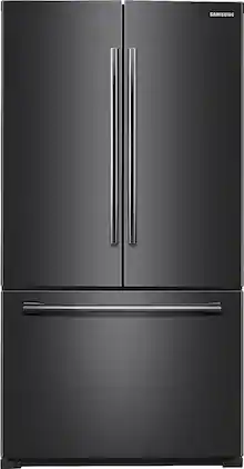 Samsung - 25.5 Cu. Ft. French Door Fingerprint Resistant Refrigerator - Black Stainless Steel