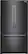 Front. Samsung - 25.5 Cu. Ft. French Door Fingerprint Resistant Refrigerator - Black stainless steel.