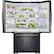 Alt View 4. Samsung - 25.5 Cu. Ft. French Door Fingerprint Resistant Refrigerator - Black stainless steel.