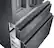 Alt View 17. Samsung - 22.7 Cu. Ft. 4-Door Flex French Door Counter-Depth Fingerprint Resistant Refrigerator - Black stainless steel.