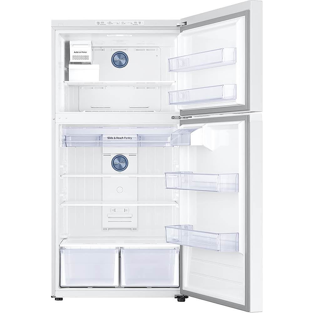 Alt View 11. Samsung - 21.1 Cu. Ft. Top-Freezer Refrigerator - White.