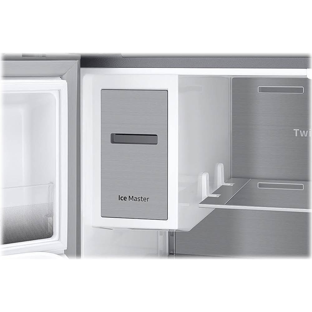 Alt View 14. Samsung - Family Hub 22.2 Cu. Ft. 4-Door French Door Counter-Depth  Fingerprint Resistant Refrigerator - Stainless steel.