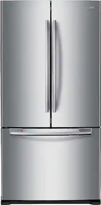 Samsung - 17.5 Cu. Ft. French Door Counter-Depth Refrigerator - Stainless Steel