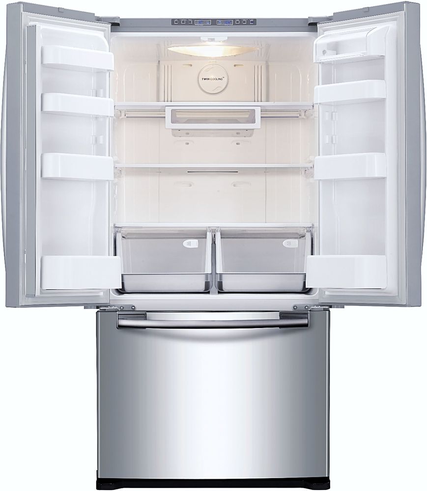 Samsung 17.5 Cu. Ft. French Door Counter-Depth Refrigerator Stainless ...