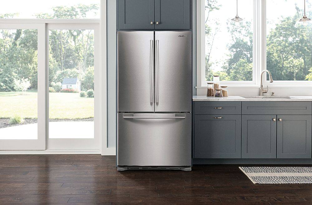 Alt View 13. Samsung - 19.4 Cu. Ft. French Door Refrigerator - Stainless steel.
