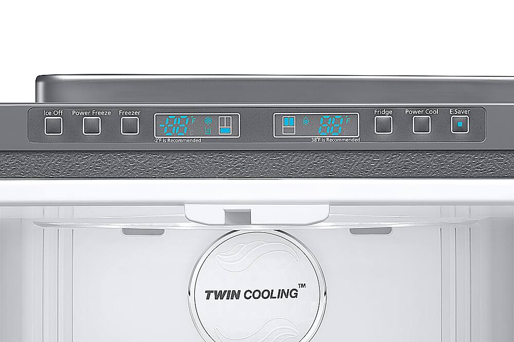 Alt View 4. Samsung - 19.4 Cu. Ft. French Door Refrigerator - Stainless steel.