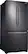 Angle. Samsung - 18 Cu.Ft. French Door Counter-Depth Fingerprint Resistant Refrigerator - Black stainless steel.