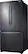 Left. Samsung - 18 Cu.Ft. French Door Counter-Depth Fingerprint Resistant Refrigerator - Black stainless steel.