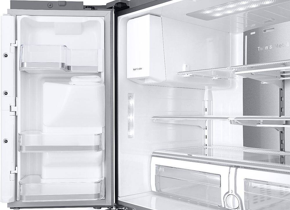 Alt View 15. Samsung - Family Hub 22.2 Cu. Ft. 4-Door French Door Counter-Depth Refrigerator - Stainless steel.