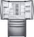 Alt View 1. Samsung - Family Hub 22.2 Cu. Ft. 4-Door French Door Counter-Depth Refrigerator - Stainless steel.