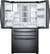 Alt View 2. Samsung - Family Hub 22.2 Cu. Ft. 4-Door French Door Counter-Depth Refrigerator - Fingerprint Resistant Black Stainless Steel.
