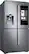 Angle. Samsung - Family Hub 28 Cu. Ft. 4-Door Flex French Door Fingerprint Resistant Refrigerator - Stainless steel.