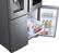 Alt View 14. Samsung - 22 cu. ft. 4-Door Flex French Door Counter Depth Smart Refrigerator with Family Hub - Stainless steel.