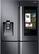 Alt View 11. Samsung - Family Hub 22 Cu. Ft. 4-Door Flex French Door Counter-Depth Fingerprint Resistant Refrigerator - Black stainless steel.