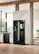 Alt View 25. Samsung - Family Hub 22 Cu. Ft. 4-Door Flex French Door Counter-Depth Fingerprint Resistant Refrigerator - Black stainless steel.