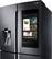 Alt View 3. Samsung - Family Hub 22 Cu. Ft. 4-Door Flex French Door Counter-Depth Fingerprint Resistant Refrigerator - Black stainless steel.