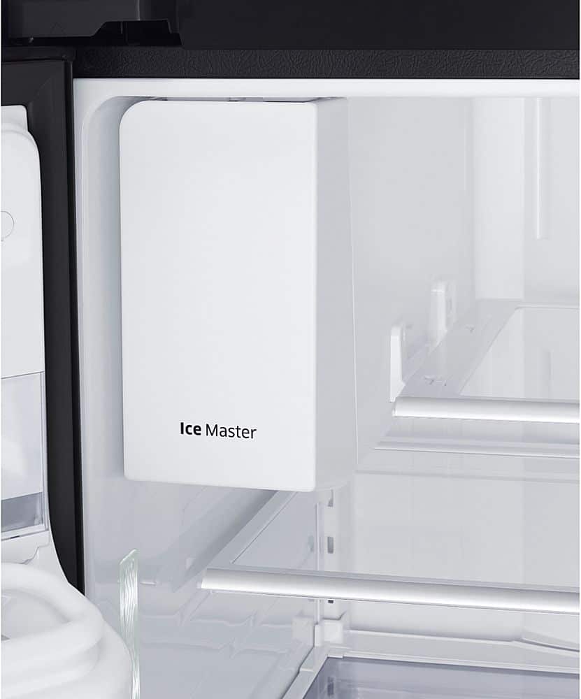 Alt View 11. Samsung - 22.5 cu. ft. Counter Depth French Door Fingerprint Resistant Refrigerator with CoolSelect Pantry - Black stainless steel.