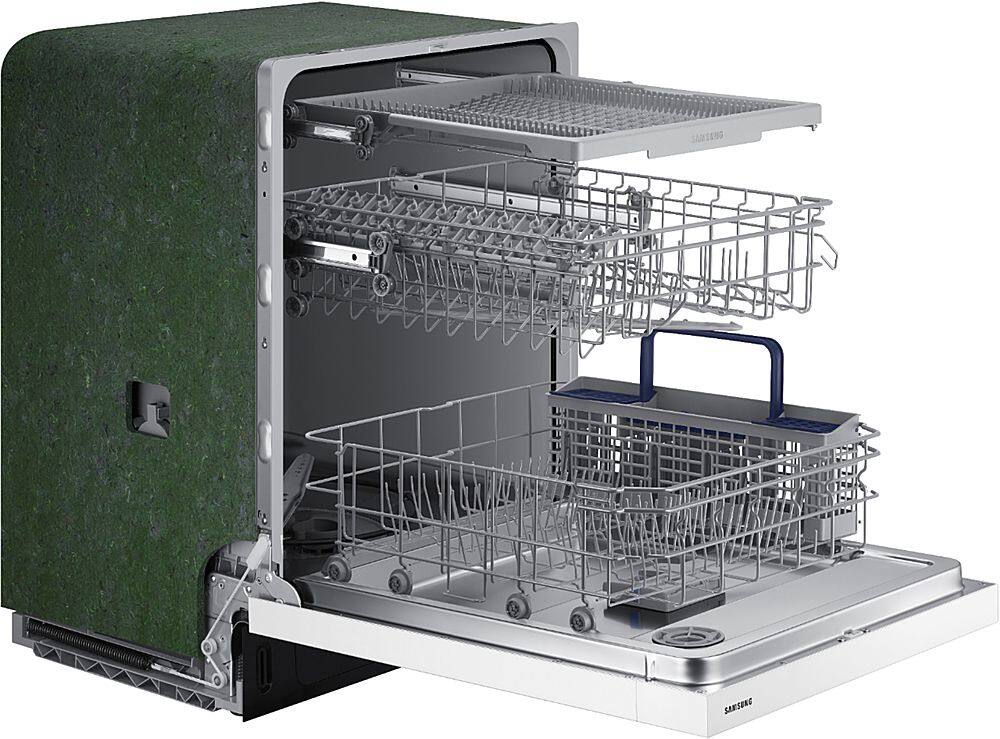 Alt View 15. Samsung - 24" Front Control Built-In Dishwasher - White.