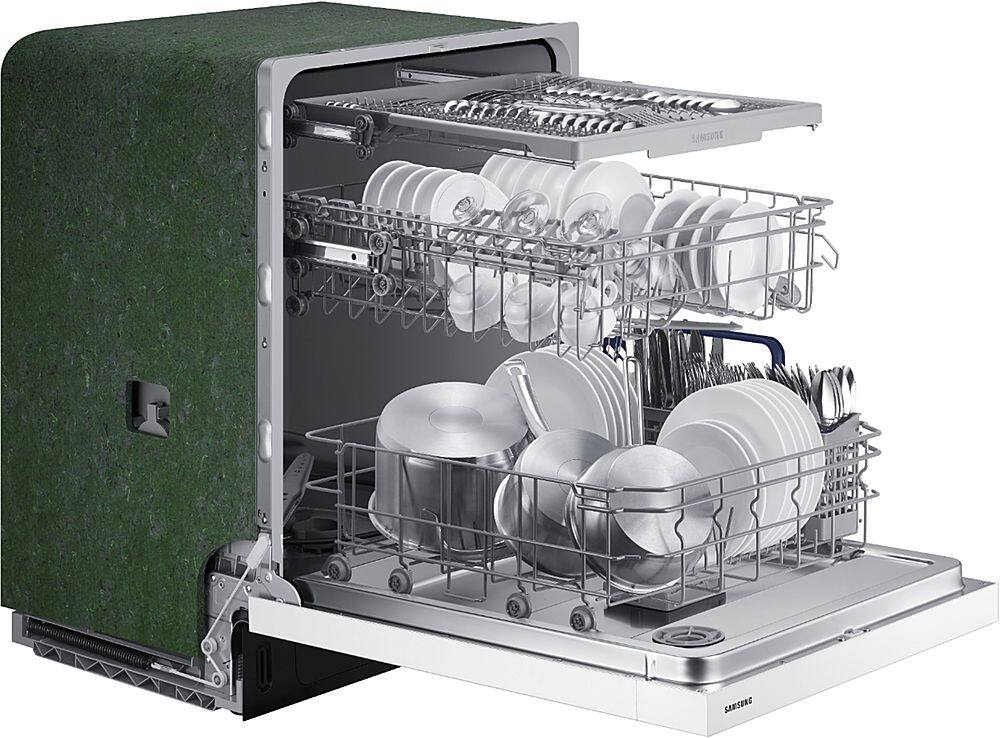 Alt View 16. Samsung - 24" Front Control Built-In Dishwasher - White.