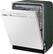 Left. Samsung - 24" Front Control Built-In Dishwasher - White.