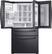 Alt View 2. Samsung - 22.4 cu. ft. 4-Door French Door Counter Depth Smart Refrigerator with Food Showcase - Fingerprint Resistant Black Stainless Steel.