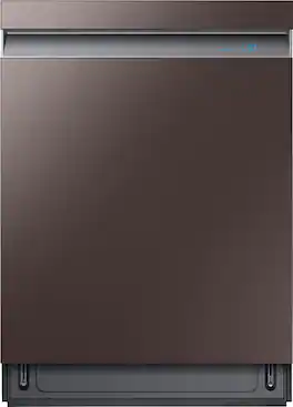 Samsung - Linear Wash 24" Top Control Built-In Dishwasher with AutoRelease Dry, 39 dBA - Tuscan Stainless Steel