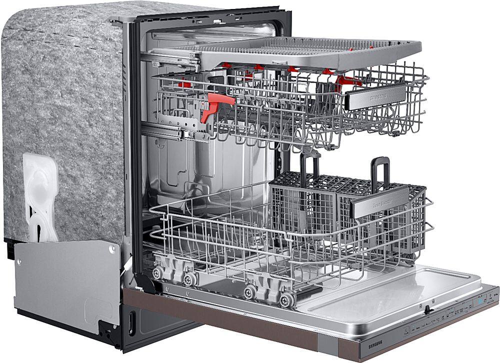 Alt View 14. Samsung - Linear Wash 24" Top Control Built-In Dishwasher with AutoRelease Dry, 39 dBA - Fingerprint Resistant Tuscan Stainless Steel.