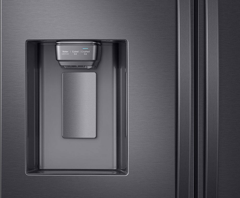 Alt View 4. Samsung - 28 Cu. Ft. French Door Fingerprint Resistant Refrigerator with CoolSelect Pantry - Black Stainless Steel.