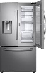 Samsung - 27.8 Cu. Ft. French Door Fingerprint Resistant Refrigerator with Food Showcase - Stainless Steel - Front_Zoom