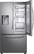 Front. Samsung - 27.8 Cu. Ft. French Door Fingerprint Resistant Refrigerator with Food Showcase - Stainless steel.