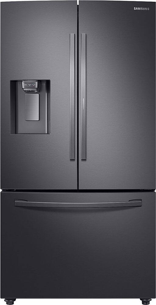 Alt View 11. Samsung - 27.8 Cu. Ft. French Door  Fingerprint Resistant Refrigerator  with Food Showcase - Black stainless steel.