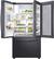 Alt View 1. Samsung - 27.8 Cu. Ft. French Door Fingerprint Resistant Refrigerator with Food Showcase - Black stainless steel.