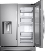 Samsung - 22.5 Cu. Ft. French Door Counter-Depth Fingerprint Resistant Refrigerator with Food Showcase - Stainless Steel - Alt_View_Zoom_11