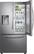 Alt View 13. Samsung - 22.5 Cu. Ft. French Door Counter-Depth Fingerprint Resistant Refrigerator with Food Showcase - Stainless steel.