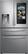 Front. Samsung - Family Hub 22.2 Cu. Ft. 4-Door French Door Counter-Depth Fingerprint Resistant Refrigerator - Stainless steel.